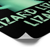 Lizard Lizard Lizard Funny Meme (2 Seiten) Poster (Ecke)