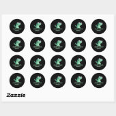 Lizard Lizard Lizard Funny Meme (2 Seiten) Runder Aufkleber (Blatt)