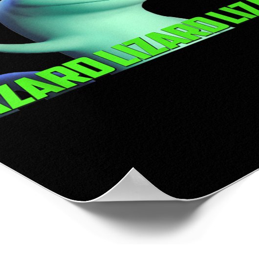Lizard Lizard Lizard Funny Meme for Men Women Kid Poster (Ecke)