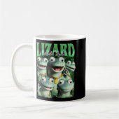 Lizard Lizard Lizard Funny Meme Lizard Bootleg Wei Kaffeetasse (Links)