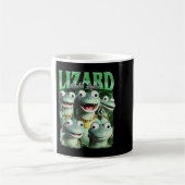 Lizard Lizard Lizard Funny Meme Lizard Bootleg Wei Kaffeetasse (Links)