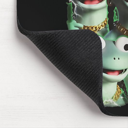 Lizard Lizard Lizard Funny Meme Lizard Bootleg Wei Mousepad (Ecke)