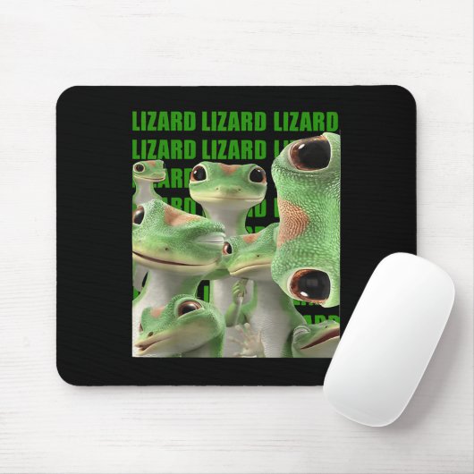 Lizard Lizard Lizard Funny Meme Mousepad (Mit Mouse)