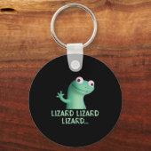 Lizard Lizard Lizard Funny Meme Schlüsselanhänger (Vorderseite)