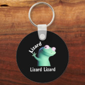 Lizard Lizard Lizard Funny Meme Schlüsselanhänger (Vorderseite)