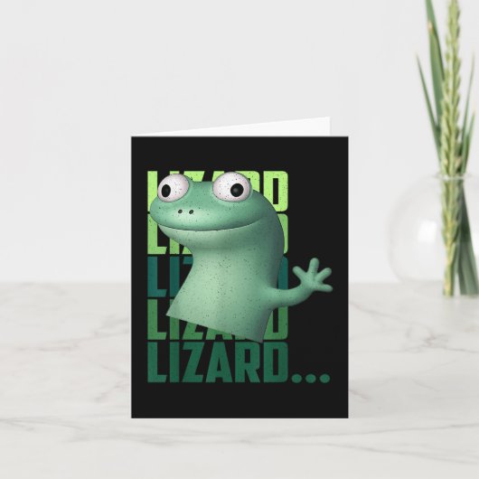 Lizard Lizard Lizard Funny Meme T - Shirt_2.png Karte (Vorderseite)