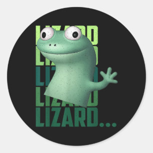 Lizard Lizard Lizard Funny Meme T - Shirt_2.png Runder Aufkleber