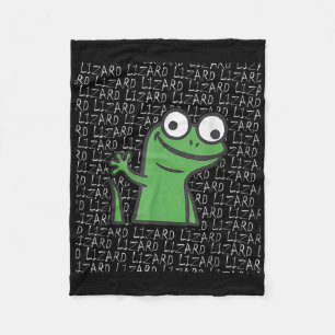 Lizard Lizard Lizard Funny Weirdcore Animal Meme G Fleecedecke