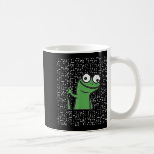 Lizard Lizard Lizard Funny Weirdcore Animal Meme G Kaffeetasse (Rechts)