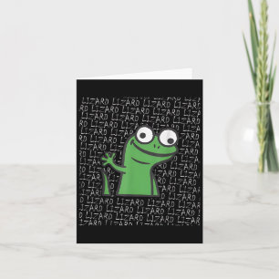 Lizard Lizard Lizard Funny Weirdcore Animal Meme G Karte