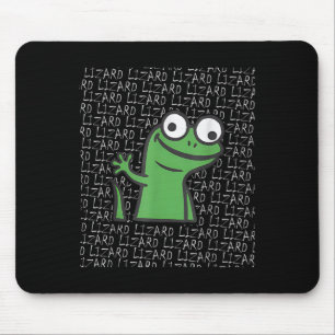 Lizard Lizard Lizard Funny Weirdcore Animal Meme G Mousepad