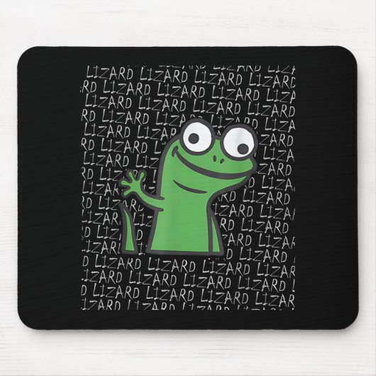 Lizard Lizard Lizard Funny Weirdcore Animal Meme G Mousepad (Vorne)