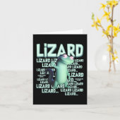 Lizard Lizard Lizard Funny Weirdcore Meme Viral Tr Karte (Gelbe Blume)