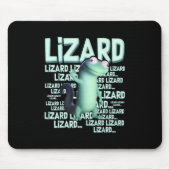 Lizard Lizard Lizard Funny Weirdcore Meme Viral Tr Mousepad (Vorne)