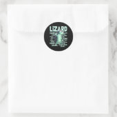 Lizard Lizard Lizard Funny Weirdcore Meme Viral Tr Runder Aufkleber (Tasche)
