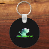Lizard Lizard Lizard Funny Weirdcore Meme Viral Tr Schlüsselanhänger (Vorderseite)