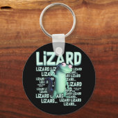 Lizard Lizard Lizard Funny Weirdcore Meme Viral Tr Schlüsselanhänger (Vorderseite)