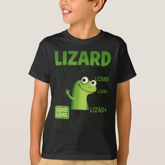 Lizard Lizard Lizard Shirt Funny Weirdcore (Vorderseite)