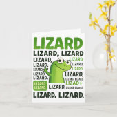 Lizard Lizard Lizard Shirt Funny Weirdcore Karte (Gelbe Blume)