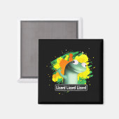 Lizard Lizard Lizard Shirt Funny Weirdcore Magnet (Vorderseite/Rückseite)
