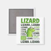 Lizard Lizard Lizard Shirt Funny Weirdcore Magnet (Vorderseite/Rückseite)