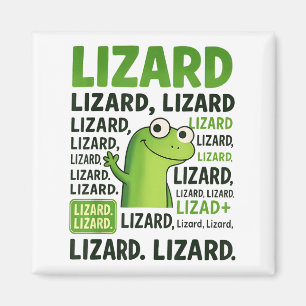 Lizard Lizard Lizard Shirt Funny Weirdcore Magnet