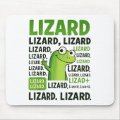 Lizard Lizard Lizard Shirt Funny Weirdcore Mousepad (Vorne)