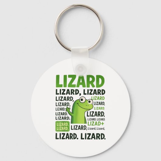 Lizard Lizard Lizard Shirt Funny Weirdcore Schlüsselanhänger (Vorderseite)