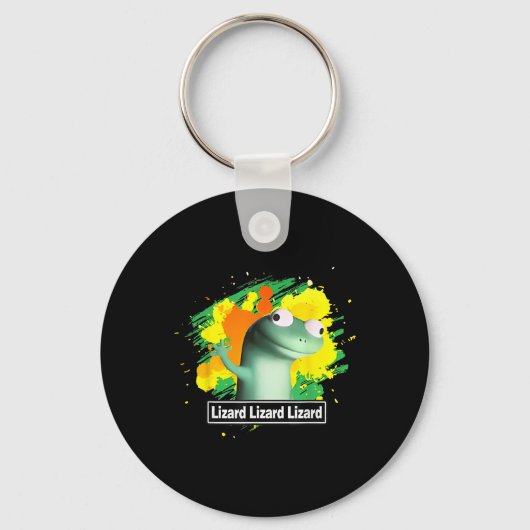 Lizard Lizard Lizard Shirt Funny Weirdcore Schlüsselanhänger (Vorderseite)