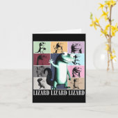 Lizard Lizard Meme Vintag Funny Karte (Gelbe Blume)