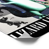 Lizard Lizard Meme Vintag Funny Poster (Ecke)