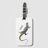 Lizard Luggage Tag Gepäckanhänger (Vorderseite Vertikal)