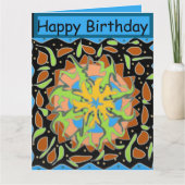 Lizard Mandala Karte (Vorderseite)