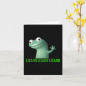 Lizard Meme Lizard Lizard Lizard Funny Graphic Karte (Gelbe Blume)