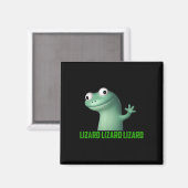Lizard Meme Lizard Lizard Lizard Funny Graphic Magnet (Vorderseite/Rückseite)
