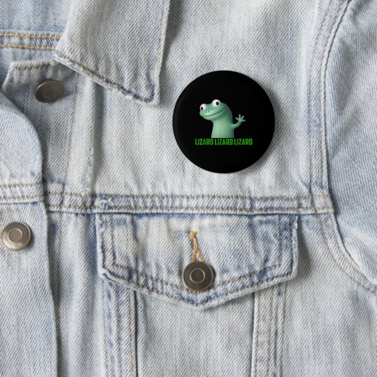 Lizard Meme Lizard Lizard Lizard Funny Graphic T-s Button (Beispiel)