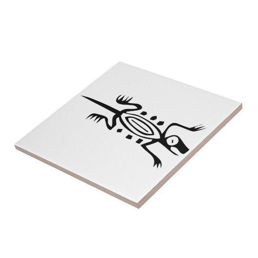 Lizard, mexikanische Hieroglyph (Maya) Fliese (Seite)