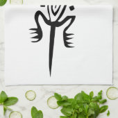 Lizard, mexikanische Hieroglyph (Maya) Handtuch (Gefaltet)