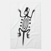Lizard, mexikanische Hieroglyph (Maya) Handtuch (Vertikal)