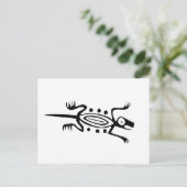 Lizard, mexikanische Hieroglyph (Maya) Postkarte (Stehend Vorderseite)