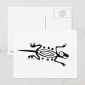Lizard, mexikanische Hieroglyph (Maya) Postkarte (Vorne/Hinten)