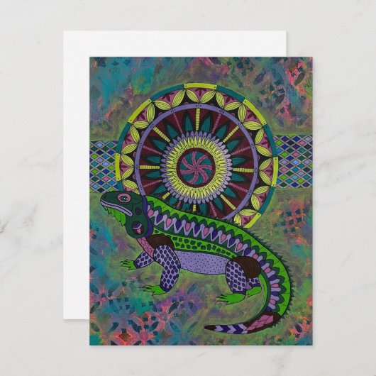 Lizard Mitteilungskarte (Vorne/Hinten)