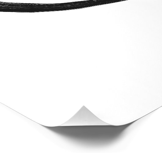 Lizard Monochrome Print Poster (Ecke)