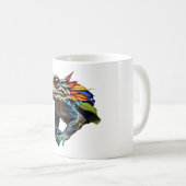 Lizard Mosaic Cup Festhalten Glas Design Kaffeetasse (VorderseiteRechts)