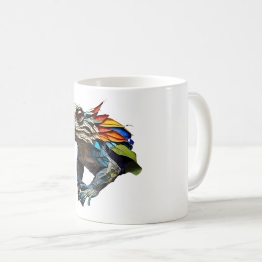Lizard Mosaic Cup Festhalten Glas Design Kaffeetasse (VorderseiteRechts)