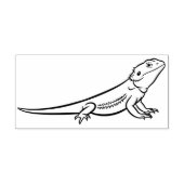 Lizard oder Iguana Reptile Gummistempel (Prägung)