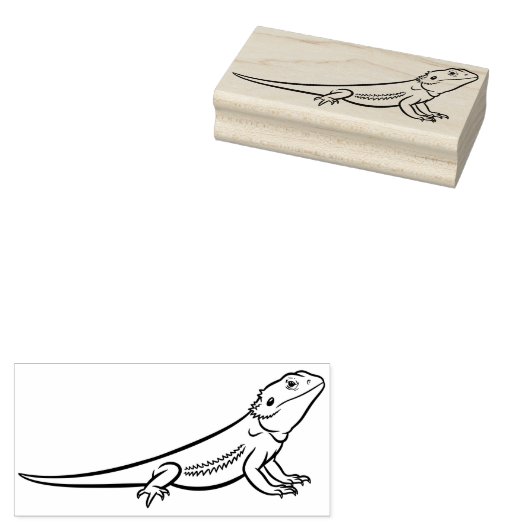Lizard oder Iguana Reptile Gummistempel (Stempel)
