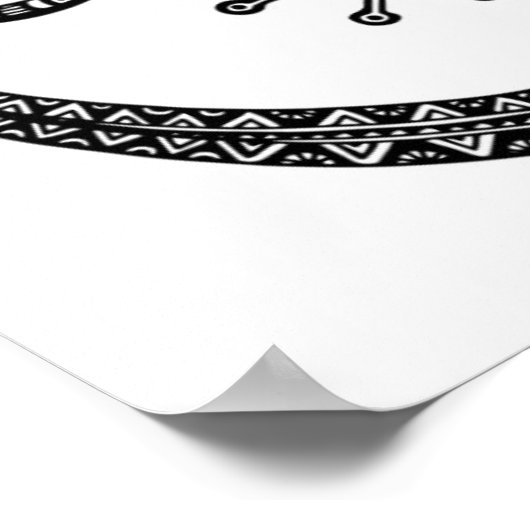 Lizard oder Salamander Doodle 2 Poster (Ecke)