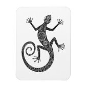 Lizard oder Salamander Doodle Magnet (Vertikal)