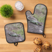 Lizard Ofenhandschuh & Topflappen-Set (Oben Unten)